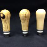 6" Spalted Birch and maple bar taps